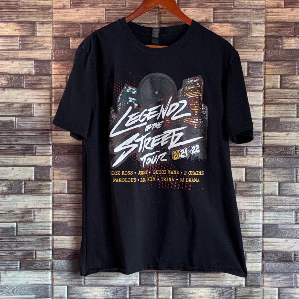 EUC Legendz Of The Streetz Concert Tour T Shirt - Rick Ross Large Anvil